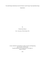 Traversable Region Identification from Post-Disaster Aerial Footage Using Graph Based Image Segmentation