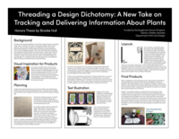 Threading a design dichotomy: a new take on tracking and delivering information about plants
