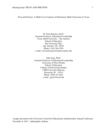 Trust and friction: A multi-level analysis of elementary math classrooms in Texas