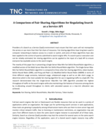A comparison of fair sharing algorithms for regulating search as a service API