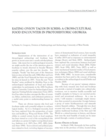 Eating onion tacos in Ichisi: A cross cultural food encounter In protohistoric Georgia