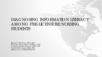 Diagnosing information literacy among pre-licensure nursing students
