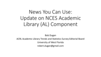 News you can use: Update on NCES Academic Library (AL) component