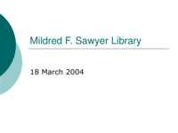 Mildred F. Sawyer Library