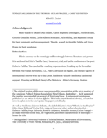 Totalitarianism in the tropics: Cuba's “Padilla Case” revisited