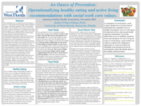 An ounce of prevention: Operationalizing healthy eating and active living recommendations with social work core values