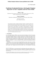 Predicting presidential elections with equally weighted regressors in Fair's equation and the Fiscal Model