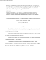 A comparison of student evaluations of teaching with online and paper-based administration