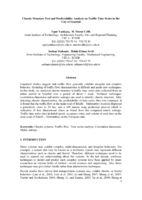 Chaotic structure test and predictability analysis on traffic time series in the city of Istanbul