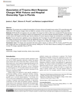 Association of trauma alert response charges with volume and hospital ownership type in Florida