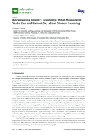 Reevaluating Bloom’s Taxonomy: What measurable verbs can and cannot say about student learning