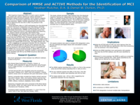Comparison of MMSE and ACTIVE methods for the identification of MCI