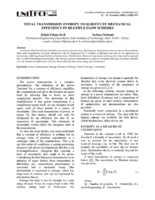 Total transmission entropy to substitute mechanical efficiency in multiple flow schemes