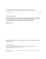Beyond beliefs: Teachers adapting problem-based learning to preexisting systems of practice