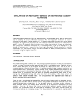 Simulations on redundant sensing of distributed sensory networks