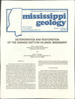 Deterioration and restoration of the Grande Batture Islands, Mississippi