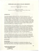 Hurricanes and casinos in Biloxi, Mississippi