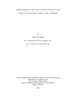 Cyber Resilience Using State Estimation Updates and Cyber-Attack Matrix Classification Techniques