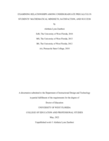 Examining Relationships Among Undergraduate Precalculus Students' Mathematical Mindsets, Satisfaction, and Success