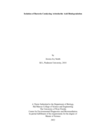 Isolation of Bacteria Catalyzing Aristolochic Acid Biodegradation