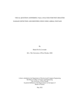 Visual Question Answering (vqa) Analyses for Post-Disaster Damage Detection and Identification Using Aerial Footage
