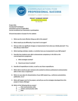 Project Summary Report for Completed Projects