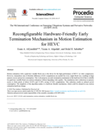Recongfigurable hardware-friendly early termination mechanism in motion estimation for HEVC