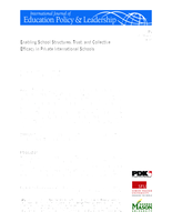 Enabling school structures, trust, and collective efficacy in private international schools
