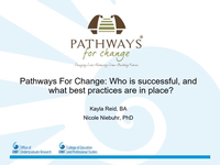Pathways for change: Who is successful, and what best practices are in place?