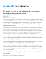 We must preserve our democracy when our politics go awry