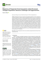 Response of temperate forest ecosystems under decreased nitrogen deposition: Research challenges and opportunities