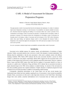 CARI: A model of assessment for educator preparation programs