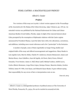 Fidel Castro: A Machiavellian prince?