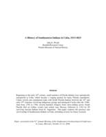 A history of Southeastern Indians in Cuba, 1513-1823