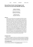 Beyond basic needs: Social support and structure for successful offender reentry