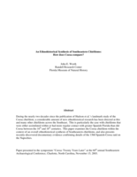 An ethnohistorical synthesis of Southeastern chiefdoms: How does Coosa compare?
