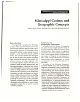 Mississippi casinos and geographic concepts