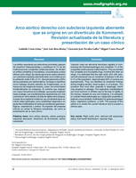 Arco aórtico derecho con subclavia izquierda aberrante que se origina en un divertículo de Kommerell: Revisión actualizada de la literatura y presentación de un caso clínico