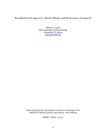 Presidential job approval: Barack Obama and predecessors compared