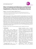 Effect of combined anti-inflammatory and nutritional supplements on recovery from resistance exercise