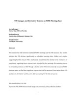 VIX changes and derivative returns on FOMC meeting days