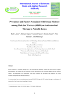 Prevalence and factors associated with sexual violence among male sex workers (MSW) on antiretroviral therapy in Nairobi, Kenya