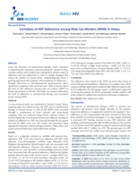 Correlates of ART adherence among male sex workers (MSW) in Kenya