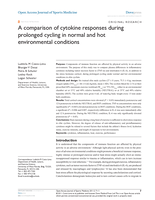 A comparison of cytokine responses during prolonged cycling in normal and hot environmental conditions