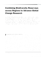 Combining biodiversity resurveys across regions to advance global change research