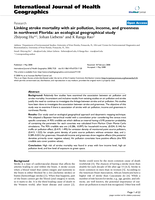 Linking stroke mortality with air pollution, income, and greenness in Northwest Florida: An ecological geographical study