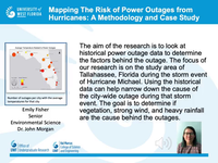 Mapping the risk of power outages from hurricanes: A methodology and case study