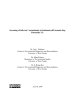 Screening of selected contaminants in sediments of Escambia Bay, Pensacola, FL