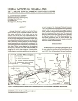 Human impact on coastal and estuarine environments in Mississippi