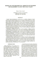 Modeling environmental impacts of tourism development along the Gulf Coast